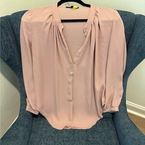 Elegant Rose Pink Women's Medium Blouse